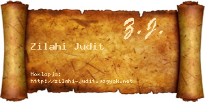 Zilahi Judit névjegykártya